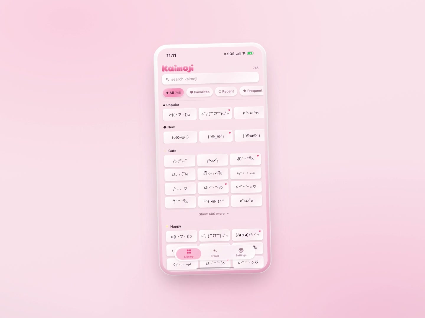 Kaimoji keyboard and themes in the August marketing film.