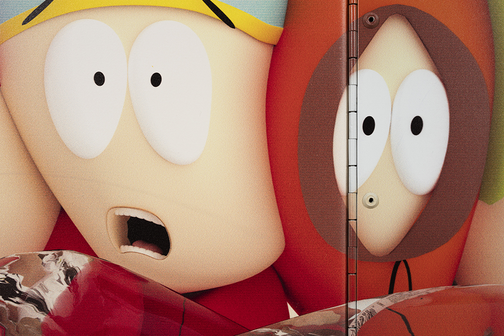 stan, cartman, kenny and kyle (and dot), 2017, detail
